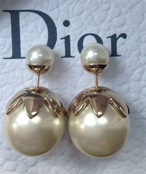 front back pearl earrings dior|christian mise en dior earrings.